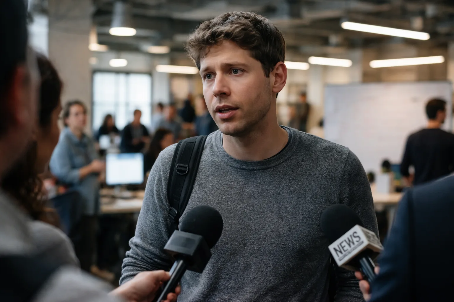 Portrait of OpenAI CEO Sam Altman.